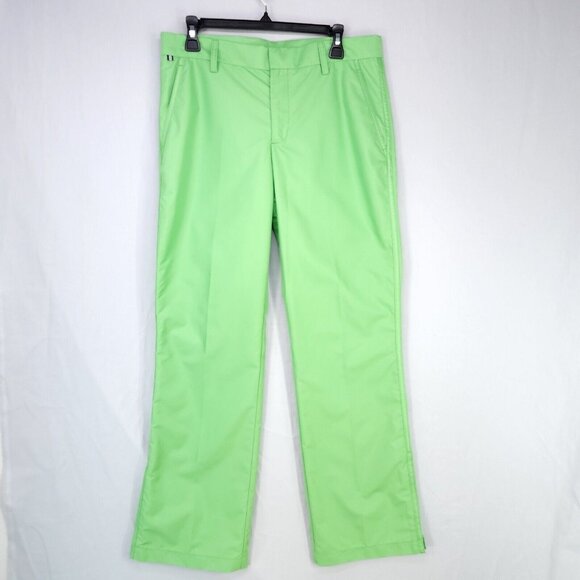 J Lindeberg Mens Golf Pants 32x32 Troyan Micro Twill Green Perfotmance Trousers - Picture 1 of 14